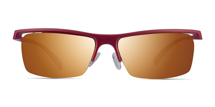 Turnover Matte Red Plastic Sunglass Frames from EyeBuyDirect