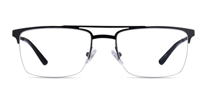 Huddle Noir Métal Montures de lunettes de vue d'EyeBuyDirect