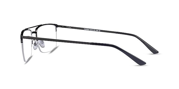 Huddle Gunmetal Metal Eyeglass Frames from EyeBuyDirect