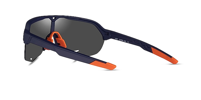 Vert Matte Navy Orange Plastic Sunglass Frames from EyeBuyDirect