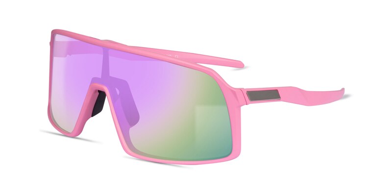 Surge - Square Pink Frame Prescription Sunglasses | Eyebuydirect