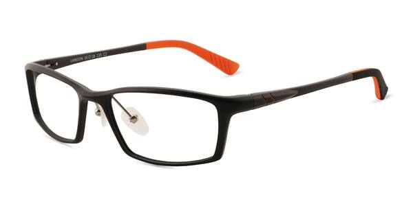 Matte Black Landon -  Aluminium-alloy Eyeglasses