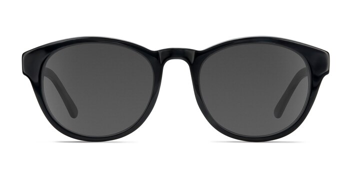 Coppola - Round Black Frame Sunglasses For Women | Eyebuydirect