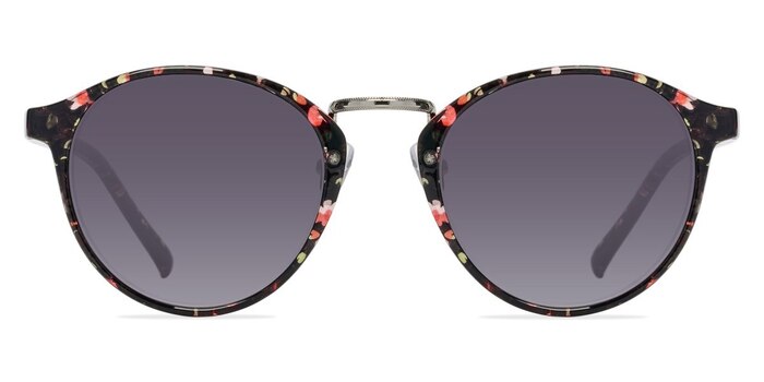 Millenium Red/Floral Plastic Sunglass Frames from EyeBuyDirect