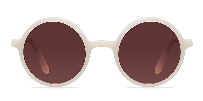 Alena White Acetate Sunglass Frames from EyeBuyDirect