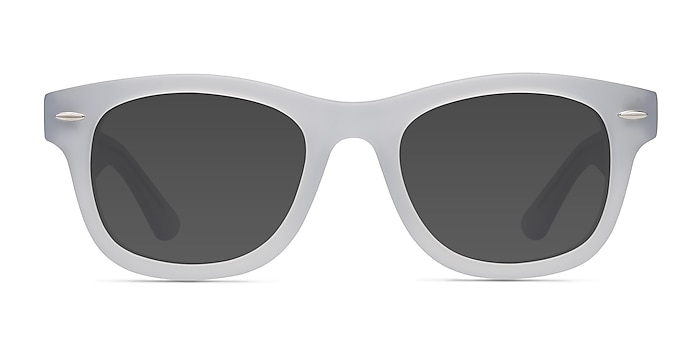 Hanoi White Clear Acetate Sunglass Frames from EyeBuyDirect