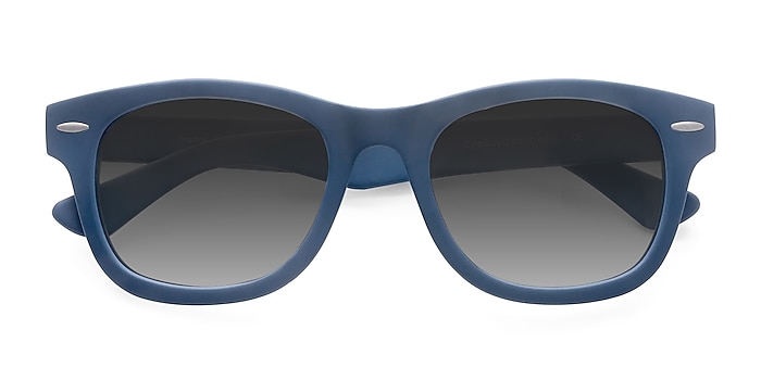 Matte Blue Hanoi -  Acetate Sunglasses