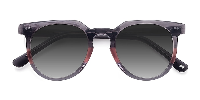 Granite & Rose Shadow -  Vintage Acetate Sunglasses