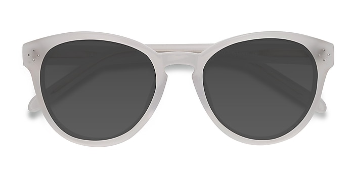 White Clear Augustine -  Vintage Acetate Sunglasses
