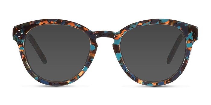 Augustine  Blue Floral  Acetate Sunglass Frames from EyeBuyDirect