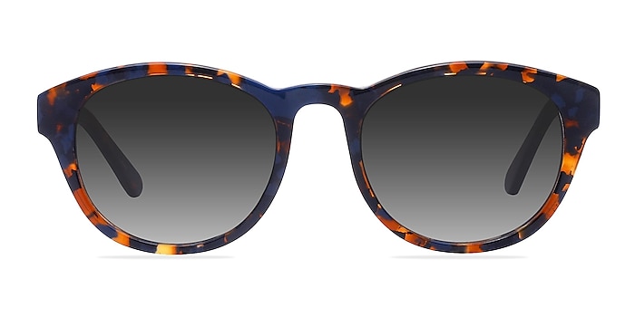 Coppola Blue Floral Acetate Sunglass Frames from EyeBuyDirect