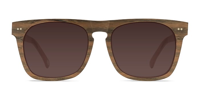 Miami Brown Wood-texture Sunglass Frames from EyeBuyDirect