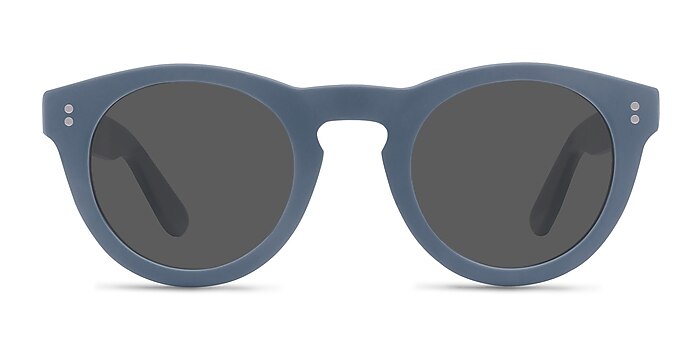 Ibiza Matte Blue Acetate Sunglass Frames from EyeBuyDirect