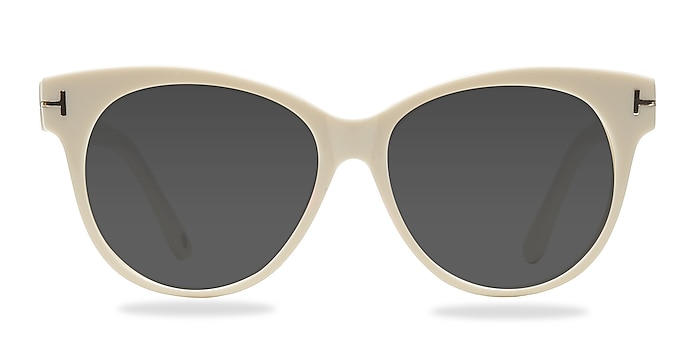 Copa White Acetate Sunglass Frames from EyeBuyDirect