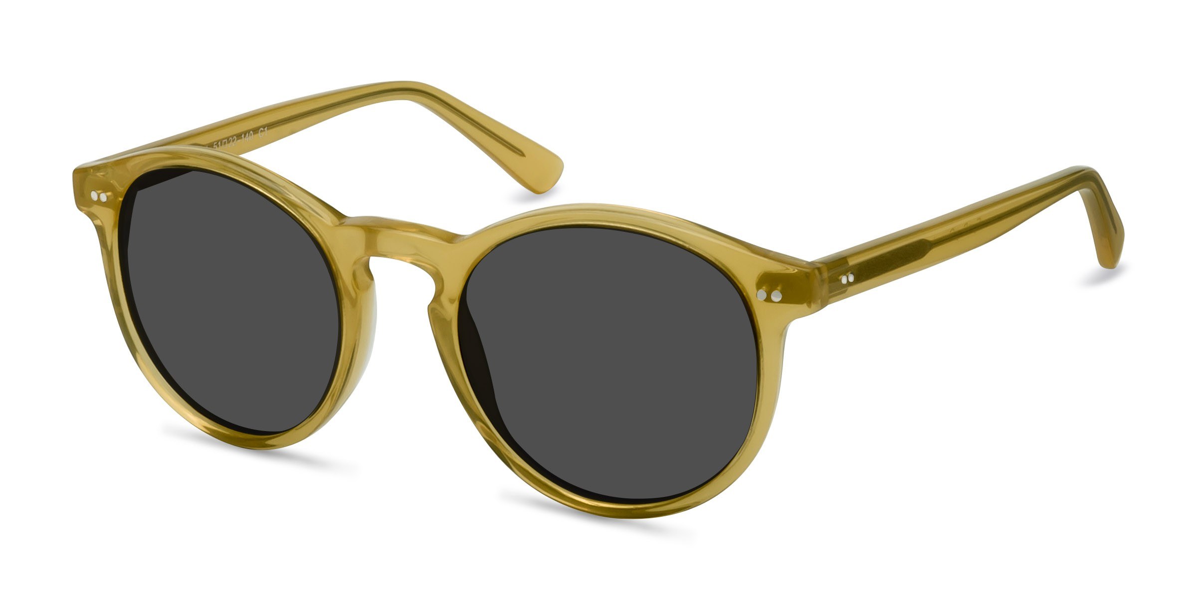 Decadent Round Yellow Frame Sunglasses For Women Eyebuydirect