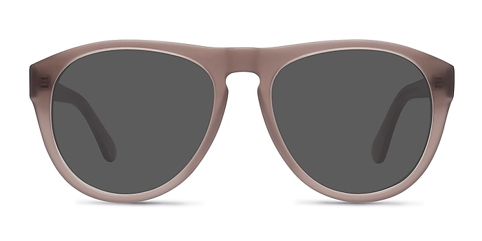 Catalonia Matte Brown Acetate Sunglass Frames from EyeBuyDirect