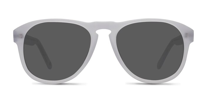 Phased Matte Clear Acetate Sunglass Frames from EyeBuyDirect