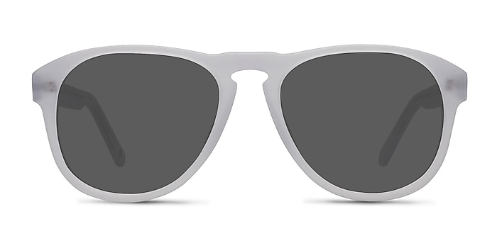 Phased Matte Clear Acetate Sunglass Frames from EyeBuyDirect
