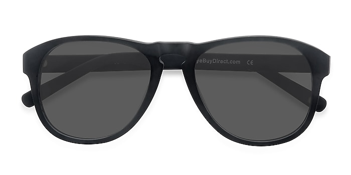 Matte Black Phased -  Acetate Sunglasses