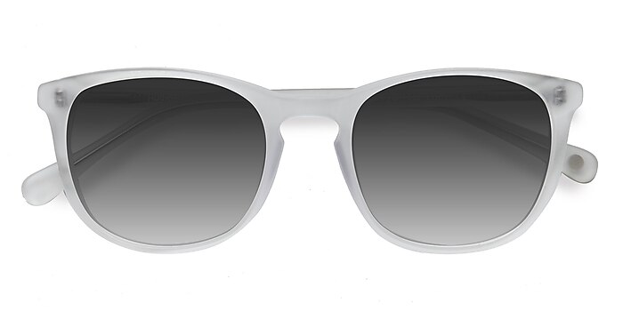 Matte Clear Audio -  Acetate Sunglasses