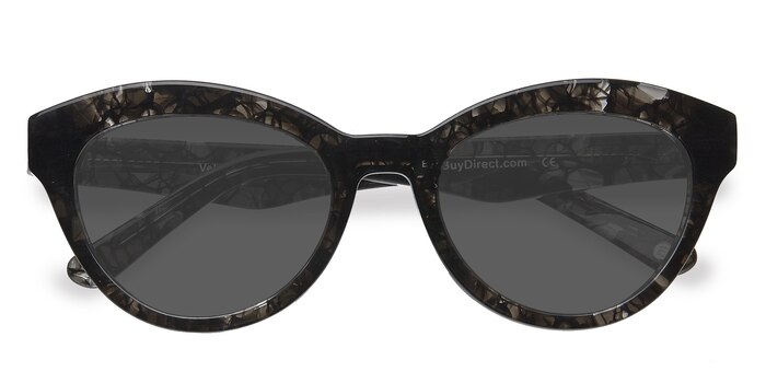 Gray Velour -  Vintage Acetate Sunglasses
