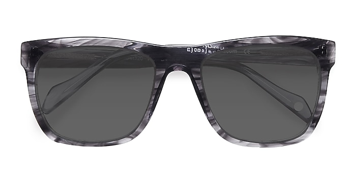 Gray Strip Virtual -  Acetate Sunglasses
