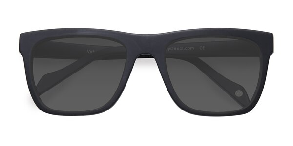 Virtual prescription sunglasses (Matte Black) - 16697 - Contact Lenses Embrace modern design with these matte black Virtu sku 16697