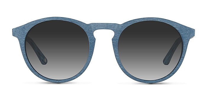 Air Blue Wood-texture Sunglass Frames from EyeBuyDirect
