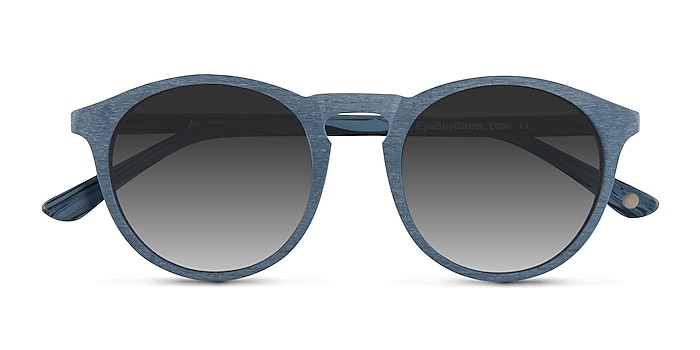 Blue Air -  Wood Texture Sunglasses