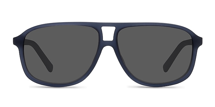 Bart Matte Blue Acetate Sunglass Frames from EyeBuyDirect