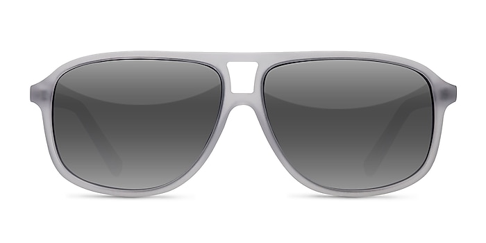 Bart Matte White Acetate Sunglass Frames from EyeBuyDirect