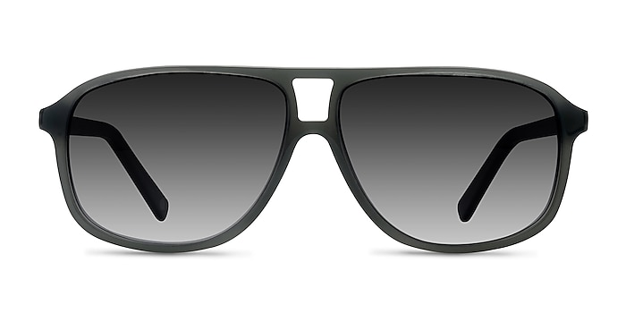 Bart Matte Gray Acetate Sunglass Frames from EyeBuyDirect