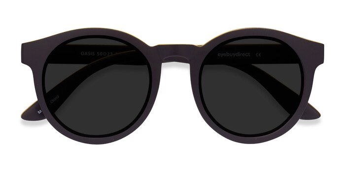 Matte Coffee Oasis -  Plastic Sunglasses