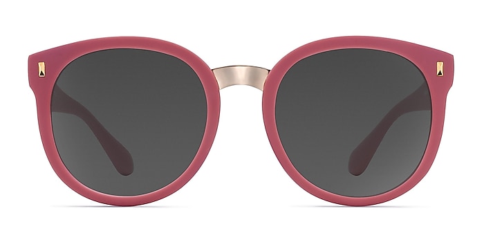 Vedette Matte Pink Metal Sunglass Frames from EyeBuyDirect