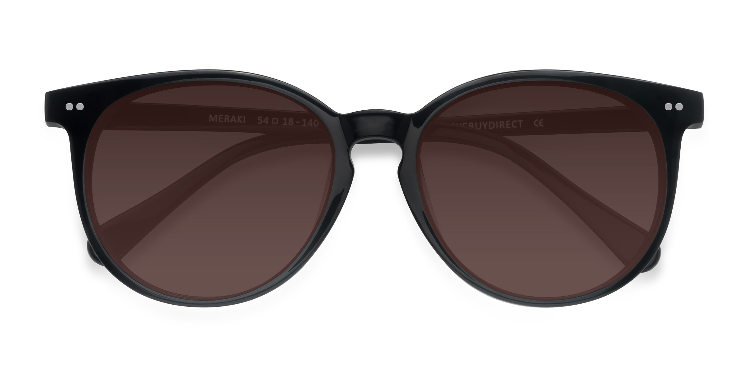 Unisex s round Black Acetate Prescription sunglasses - Eyebuydirect s Meraki