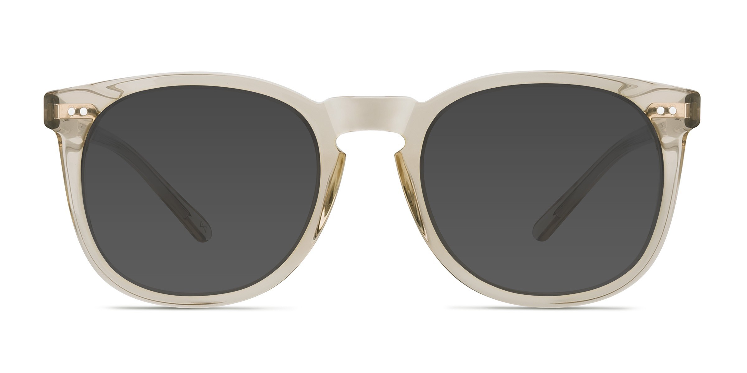 Ethereal Square Champagne Frame Sunglasses For Women Eyebuydirect