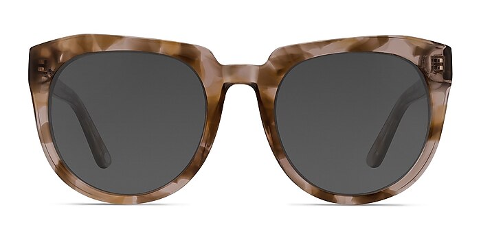 Laohu Brown Floral Acetate Sunglass Frames from EyeBuyDirect