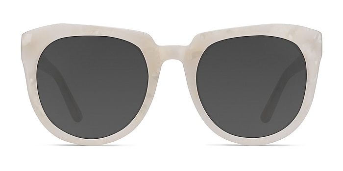 Laohu White Acetate Sunglass Frames from EyeBuyDirect