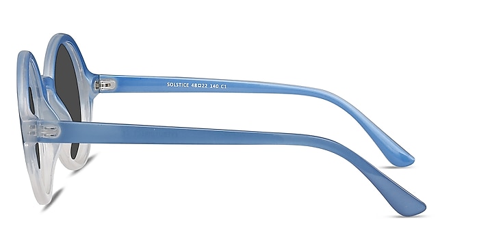 Solstice Blue Clear Plastic Sunglass Frames from EyeBuyDirect
