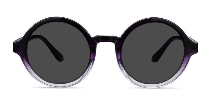 Solstice Purple Clear Plastic Sunglass Frames from EyeBuyDirect