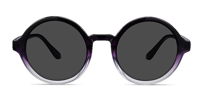Solstice Purple Clear Plastic Sunglass Frames from EyeBuyDirect