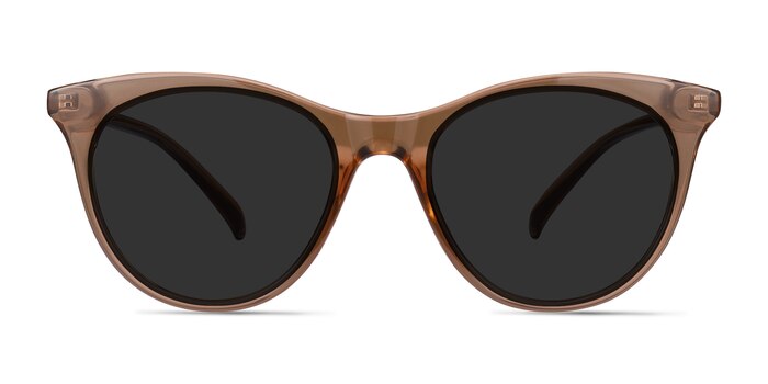Cartel Clear Brown Plastic Sunglass Frames from EyeBuyDirect