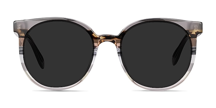 Valence Gray Brown Acetate Sunglass Frames from EyeBuyDirect