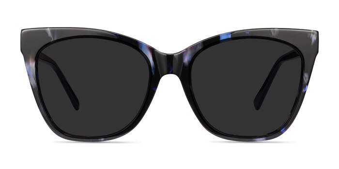 Vamp Blue Floral Acetate Sunglass Frames from EyeBuyDirect