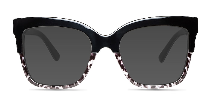 Intrigue Black Leopard Acetate Sunglass Frames from EyeBuyDirect