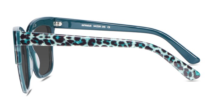 Intrigue Green Leopard Acetate Sunglass Frames from EyeBuyDirect