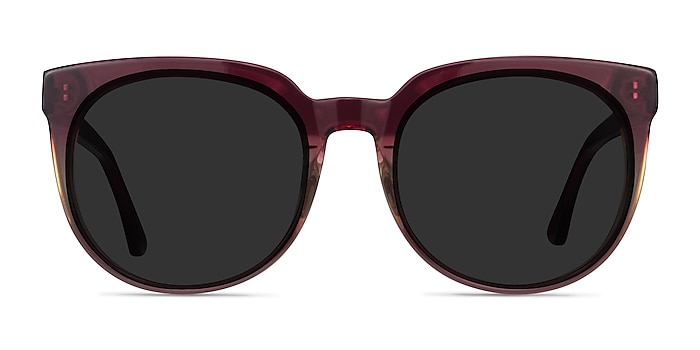 Queen Red Clear Acetate Sunglass Frames from EyeBuyDirect