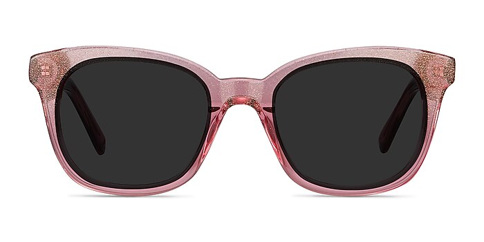 Quartz Pink Acetate Sunglass Frames from EyeBuyDirect
