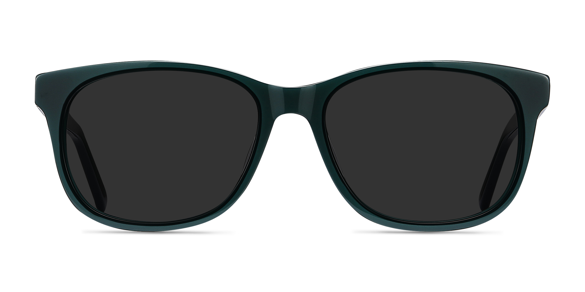 Borneo - Rectangle Green Frame Prescription Sunglasses | Eyebuydirect