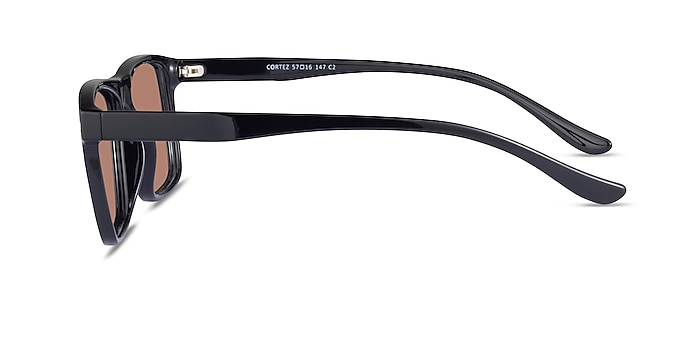 Cortez Black Plastic Sunglass Frames from EyeBuyDirect